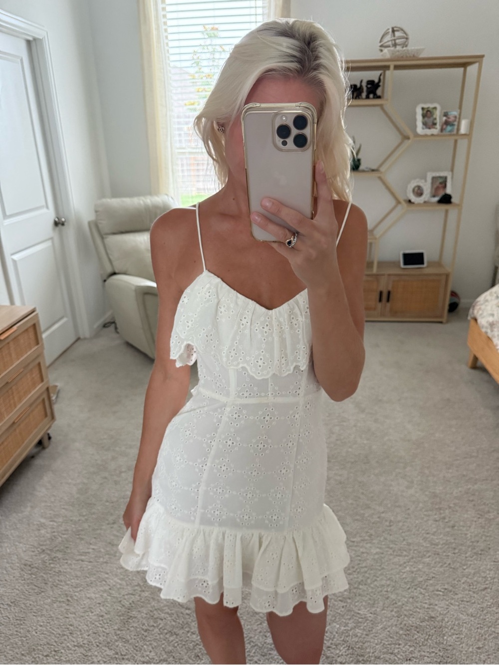 Zara eyelet dress